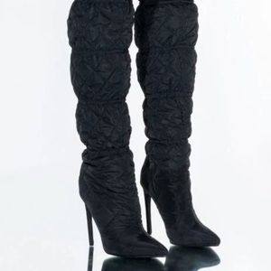 Azalea Wang Thigh High Puffer Boots